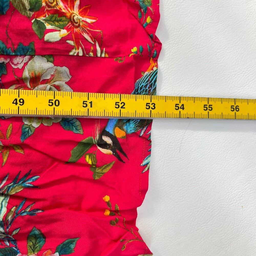 NWOT JOHNNY WAS Floral Malakye Paneled Cover Up Maxi Dress Boho Red Size S - Picture 11 of 13